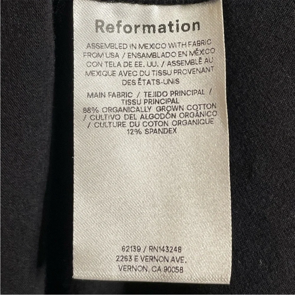 REFORMATION Mayve Black Mini Dress_10